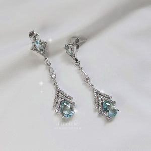 Teardrops of Mermaid Earrings - Aqua Blue