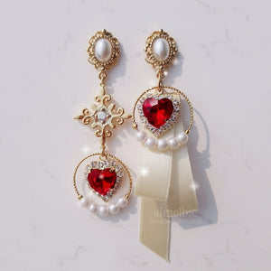 Ruby Love Wizard Earrings (Weeekly Jaehee, Soeun Earrings)