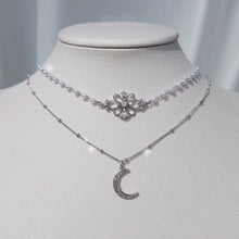 Load image into Gallery viewer, Art Nouveau Moon - necklace (&#39;Nevertheless&#39; Hyeji Yang, Kep1er Hikaru Necklace)