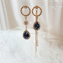 Load image into Gallery viewer, Meteor Shower Earrings - Navy