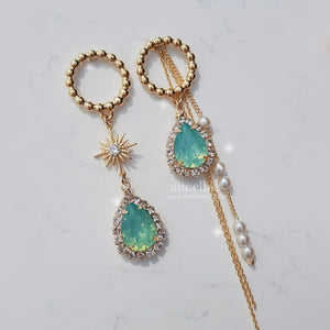 [Kim Sejeong Earrings] Meteor Shower Earrings - Mint