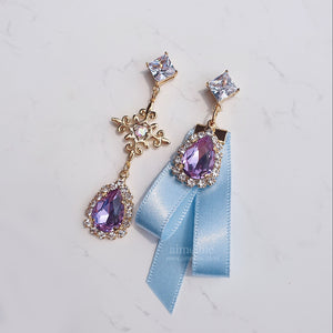 Violet Fantasy Wizard Earrings (Weeekly Monday Earrings)