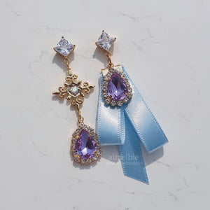 Violet Fantasy Wizard Earrings (Weeekly Monday Earrings)