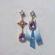 Load image into Gallery viewer, Violet Fantasy Wizard Earrings (Weeekly Monday Earrings)