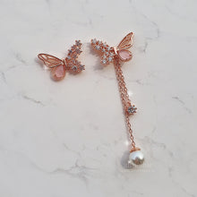 Load image into Gallery viewer, Dainty Pink Butterfly Earrings