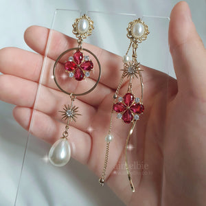 Ruby Antique Princess Earrings