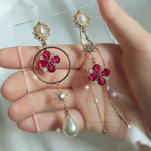 Ruby Antique Princess Earrings