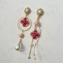 Load image into Gallery viewer, Ruby Antique Princess Earrings