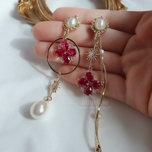 Ruby Antique Princess Earrings