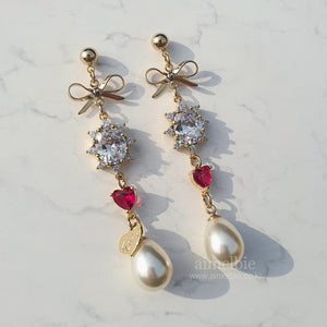 Heart Princess Earrings (Weeekly Jihan Earrings)