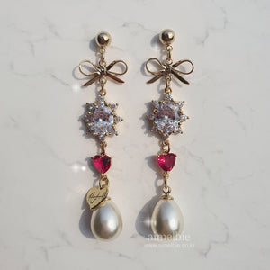 Heart Princess Earrings (Weeekly Jihan Earrings)