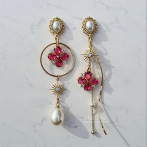 Ruby Antique Princess Earrings