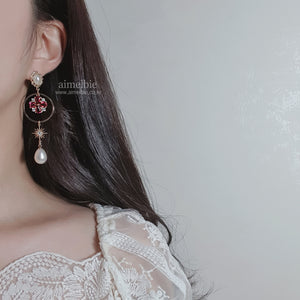 Ruby Antique Princess Earrings