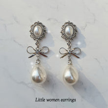 Load image into Gallery viewer, Little Women Earrings - Silver ver. (IVE Yujin, STAYC Seeun, Oh My Girl Hyojung, Jung Ji-So  Earrings)