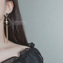 Load image into Gallery viewer, Moonlight in Golden City Earrings