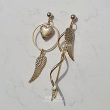 Load image into Gallery viewer, Love Gold Angel Earrings