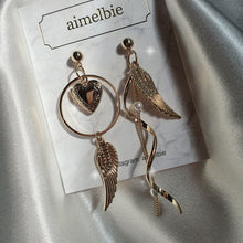 Load image into Gallery viewer, Love Gold Angel Earrings