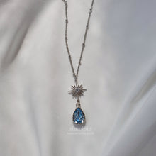 Load image into Gallery viewer, [Red Velvet Joy, Lovelyz Kei Necklace] Starry Teardrops Necklace - Light Blue