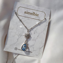 Load image into Gallery viewer, [Red Velvet Joy, Lovelyz Kei Necklace] Starry Teardrops Necklace - Light Blue