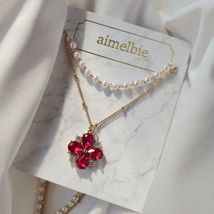 Ruby Antique Princess Layered Necklace