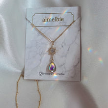 Load image into Gallery viewer, Starry Teardrops Necklace - Rainbow