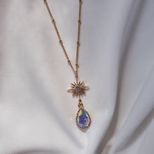 Load image into Gallery viewer, Starry Teardrops Necklace - Rainbow