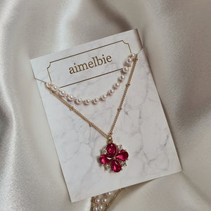 Ruby Antique Princess Layered Necklace