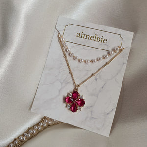 Ruby Antique Princess Layered Necklace