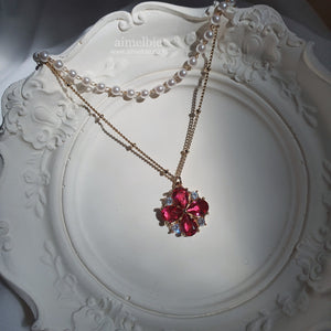 Ruby Antique Princess Layered Necklace