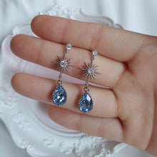 Load image into Gallery viewer, Starry Teardrops Earrings - Blue