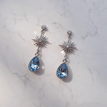 Load image into Gallery viewer, Starry Teardrops Earrings - Blue