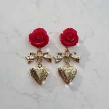 Load image into Gallery viewer, Darling Rose Earrings (G-idle Miyeon, Woo!ah! Nana, STAYC J Earrings)