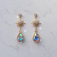 Load image into Gallery viewer, Starry Teardrops Earrings - Rainbow