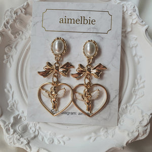 Baby Angel Earrings - Gold ver.