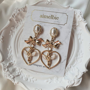 Baby Angel Earrings - Gold ver.