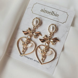 Baby Angel Earrings - Gold ver.
