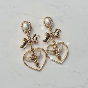 Baby Angel Earrings - Gold ver.
