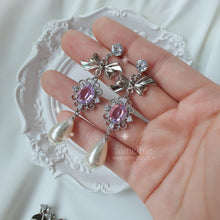 Load image into Gallery viewer, Violet Jewel Princess Earrings - Fancy