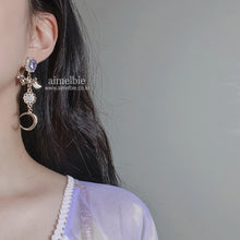 Load image into Gallery viewer, Pony and the Moon Earrings - Violet