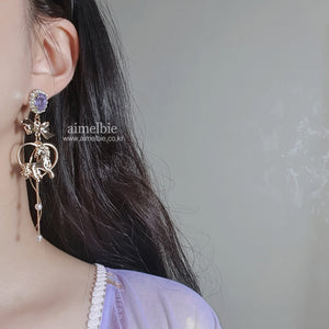 Pony and the Moon Earrings - Violet