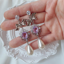 Load image into Gallery viewer, Violet Jewel Princess Earrings - Fancy