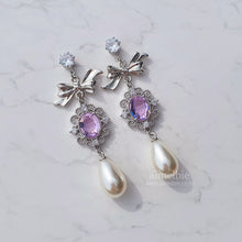Load image into Gallery viewer, Violet Jewel Princess Earrings - Fancy