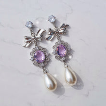 Load image into Gallery viewer, Violet Jewel Princess Earrings - Fancy