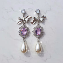 Load image into Gallery viewer, Violet Jewel Princess Earrings - Fancy