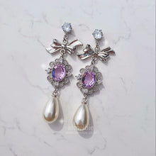 Load image into Gallery viewer, Violet Jewel Princess Earrings - Fancy