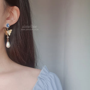 Blue Butterfly Queen Earrings (Mamamoo Solar Earrings)