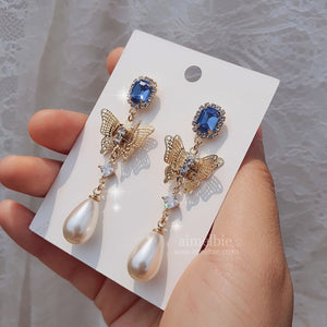 Blue Butterfly Queen Earrings (Mamamoo Solar Earrings)