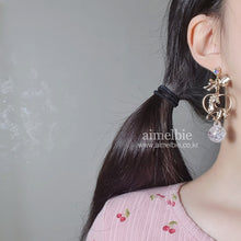 Load image into Gallery viewer, Crystal Bubble Pony Earrings