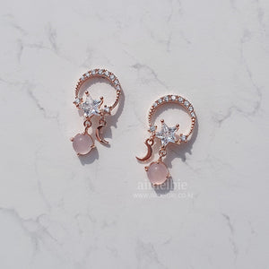 Babypink Comets Earrings