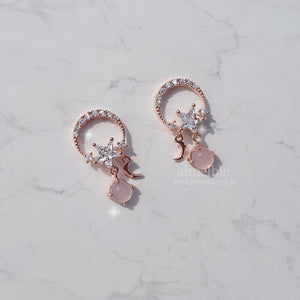 Babypink Comets Earrings